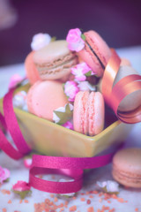 macaron rose,pâtisserie