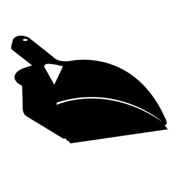 black dustpan scoop clip art preview