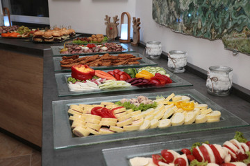 Groups of Buffet in the Restaurant