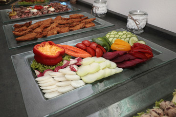 Groups of Buffet in the Restaurant