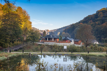 Fototapeta premium Slow food in village center