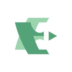 green letter E logo