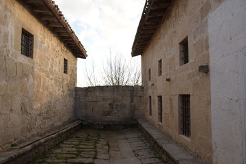 narrow street in old town