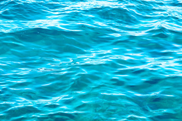 Fototapeta premium Background shot of aqua sea water surface