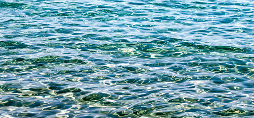 Background shot of aqua sea water surface