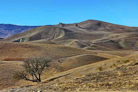 Mountain landscape from Siyazan region of Azerbaijan