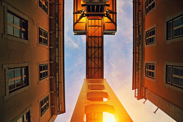 Lisbon, Santa Justa Elevator Entrance