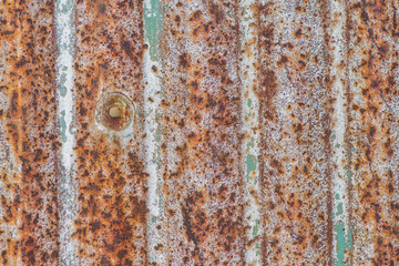 Rusty corrugated metal background or texture