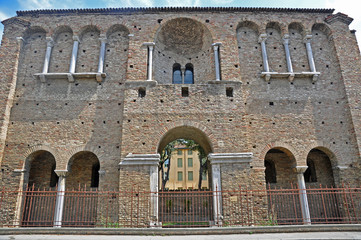 King Theodoric palace facade. The palace built in the year 400 is one of the city tourist attractions.