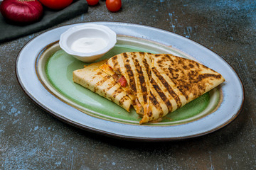 Mexican Quesadilla with chicken