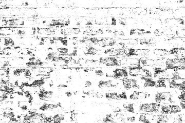 Grunge black and white. Abstract monochrome particles texture of cracks, scuffs, chips, stains, ink spots, lines. Dark design background surface - Illustration