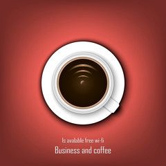 Coffee conception. Metaphor for idea