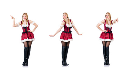 Fototapeta premium Young woman in traditional german costume