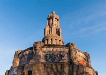 Earl Bismark statue in Hamburg
