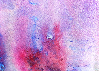 watercolor background, red and blue paint color. gentle background blurred watercolor paint
