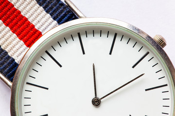 dial of old wristwatch, macro