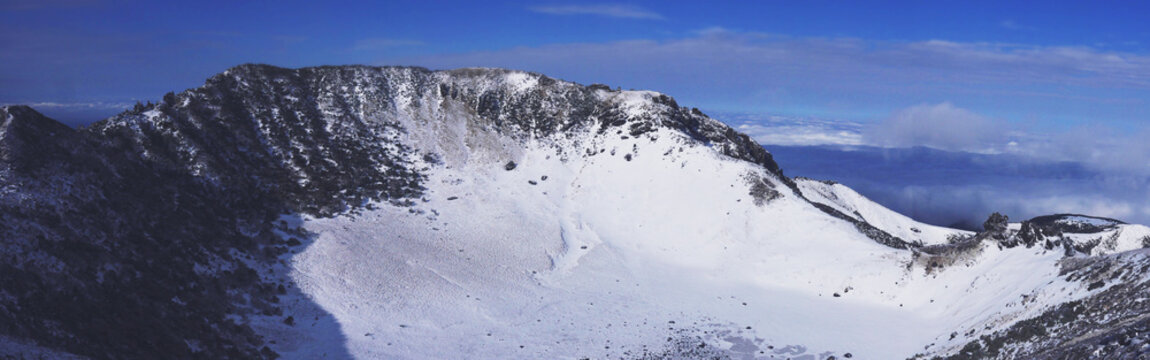 Halla mountain at Jeju island Korea in Winter.
