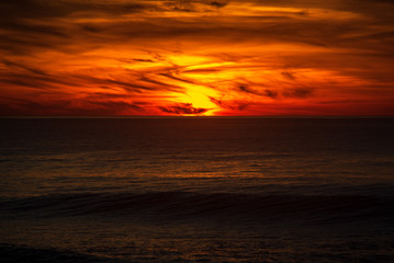Fototapeta na wymiar sunset in the ocean