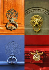 Fototapeta premium Knobs and handles collage
