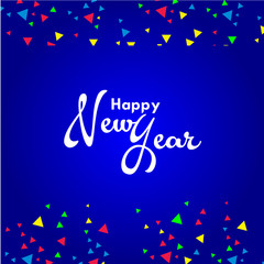Happy New Year Vector Template Design Illustration