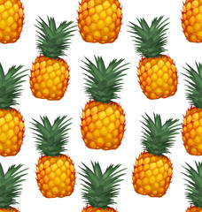 Pineapples seamless patter7
