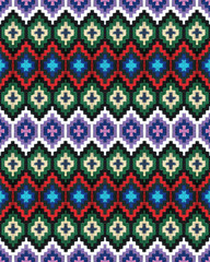  ..Wool strips-belt with colorful designs
