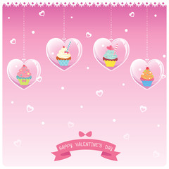 valentines heart cupcakes