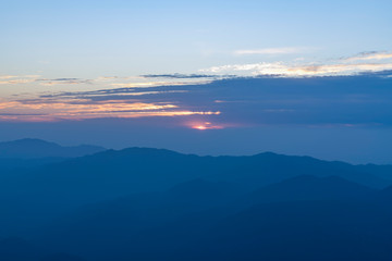 The Beautiful Natural Landscape of Huangshan Mountain in China..