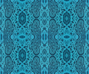 Floral pattern on the fabric, repeating fragments