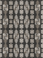 Geometric pattern on the canvas