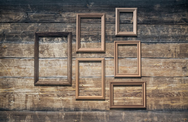 frames on old, wall