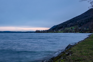 Ansichten vom Attersee im Salzkammergut in Oberösterreich