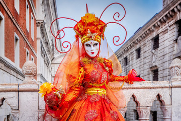 Fototapeta na wymiar Venice, Italy - Carnival in Piazza San Marco