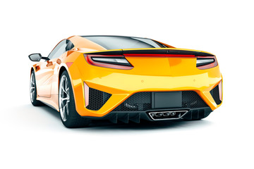 3d render of beautiful super sport car