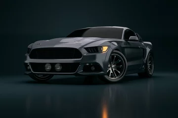 Blackout roller blinds Cars 3d render of beautiful sport car