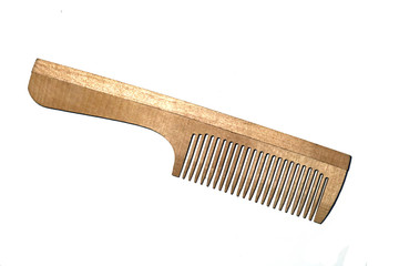 Hairbrush on a white background.