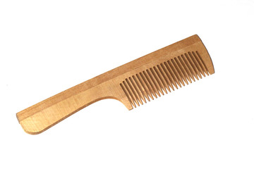 Hairbrush on a white background.