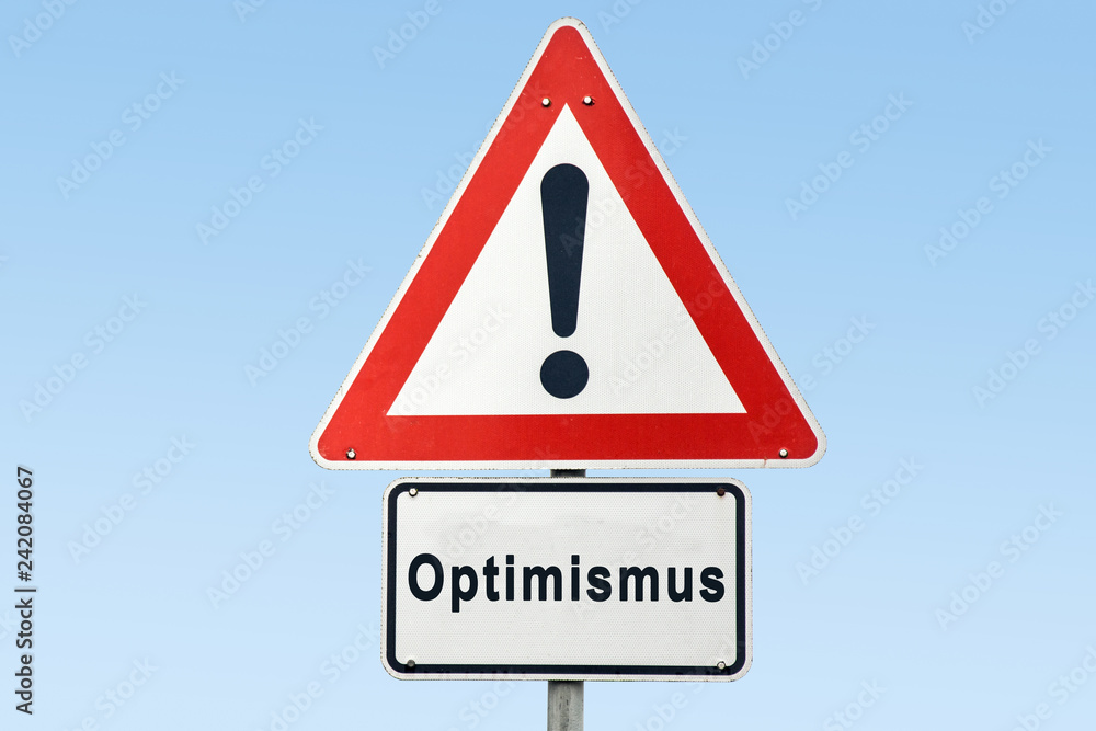 Wall mural schild 327 - optimismus