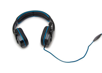 Headphones isolated on the white background