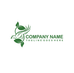 bird with leaf logo