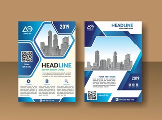 cover template a4 size. Business brochure design. Annual report cover. Vector illustration.
