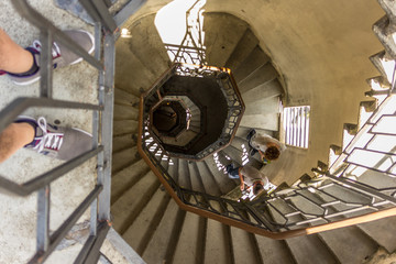 View of concentric stairs