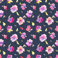 Seamless Watercolor Floral Pattern