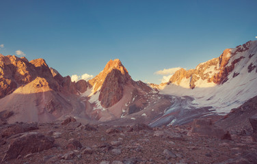 Naklejka premium Fann mountains