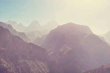Naklejka premium Fann mountains
