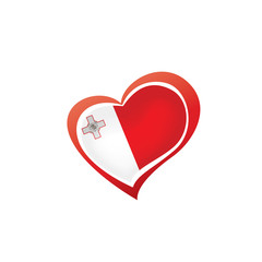 Malta flag, vector illustration on a white background