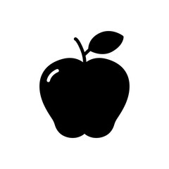 Apple icon simple flat vector illustration