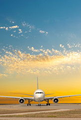 Plane on runway