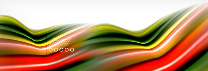 Smooth liquid blur wave background, color flow concept, illustration