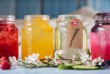 summer drinks with fruits